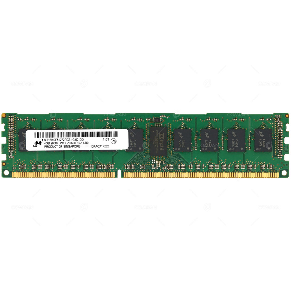 MT18KSF51272PDZ-1G4D1 MICRON DDR3L SDRAM 4GB 2RX8 PC3L-10600 1333MHZ RDIMM CL9